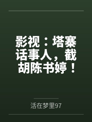 影视：塔寨话事人，截胡陈书婷！