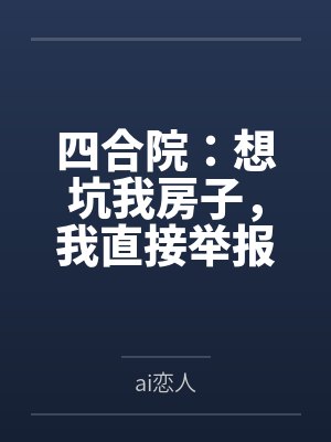 四合院：想坑我房子，我直接举报