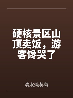 硬核景区山顶卖饭,游客馋哭了 硬核景区山顶卖饭,游客馋哭了
