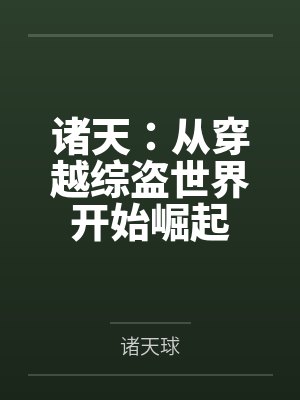 诸天:从穿越综盗世界开始崛起 诸天:从穿越综盗世界开始崛起