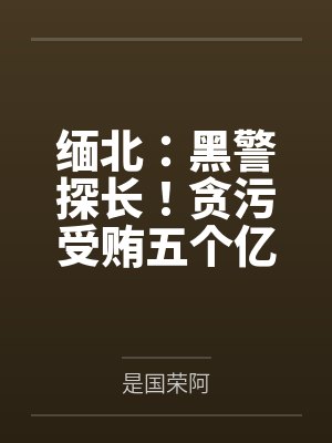 缅北:黑警探长!贪污受贿五个亿 缅北:黑警探长!贪污受贿五个亿