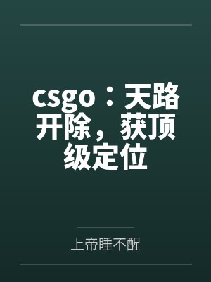 csgo：天路开除，获顶级定位