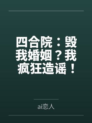 四合院：毁我婚姻？我疯狂造谣！