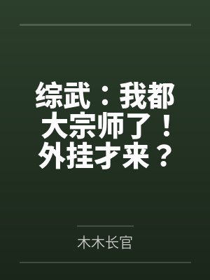 综武：我都大宗师了！外挂才来？