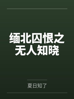 缅北囚恨之无人知晓