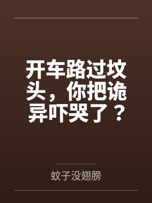 开车路过坟头，你把诡异吓哭了？