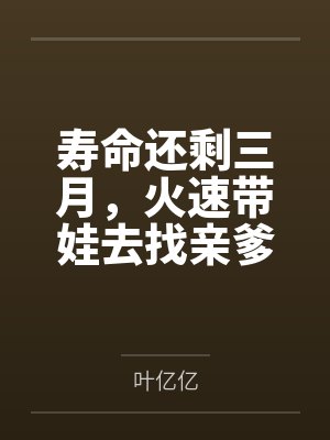 寿命还剩三月，火速带娃去找亲爹