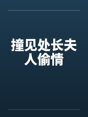 撞见处长夫人偷情