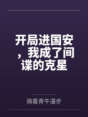 开局进国安,我成了间谍的克星 开局进国安,我成了间谍的克星